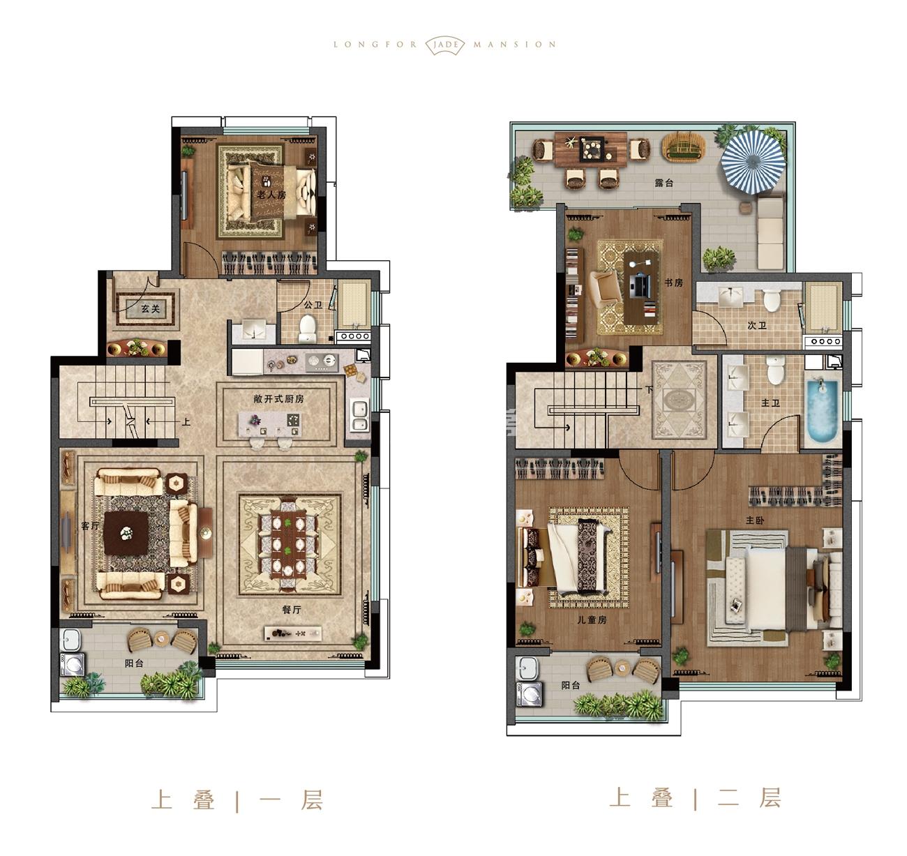月塘璟宸府叠墅户型图174㎡(下叠)_杭州月塘璟宸府_杭州365淘房