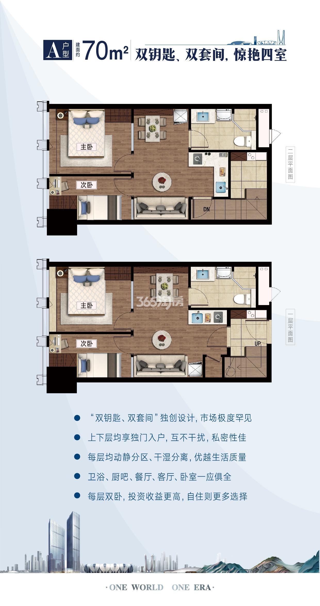 山水时代A户型70方