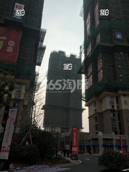 雅居乐国际花园15、20、21号楼施工进程图（2015.12）
