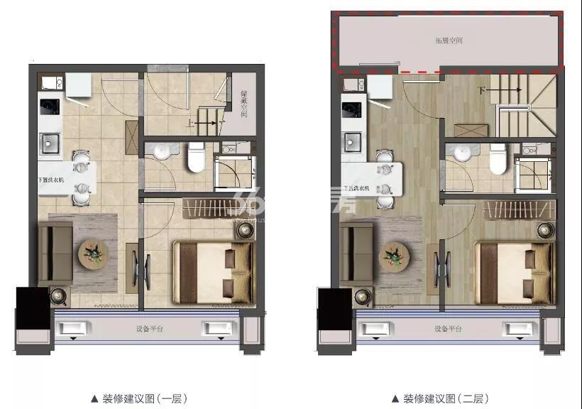 中豪湘和国际约45㎡户型