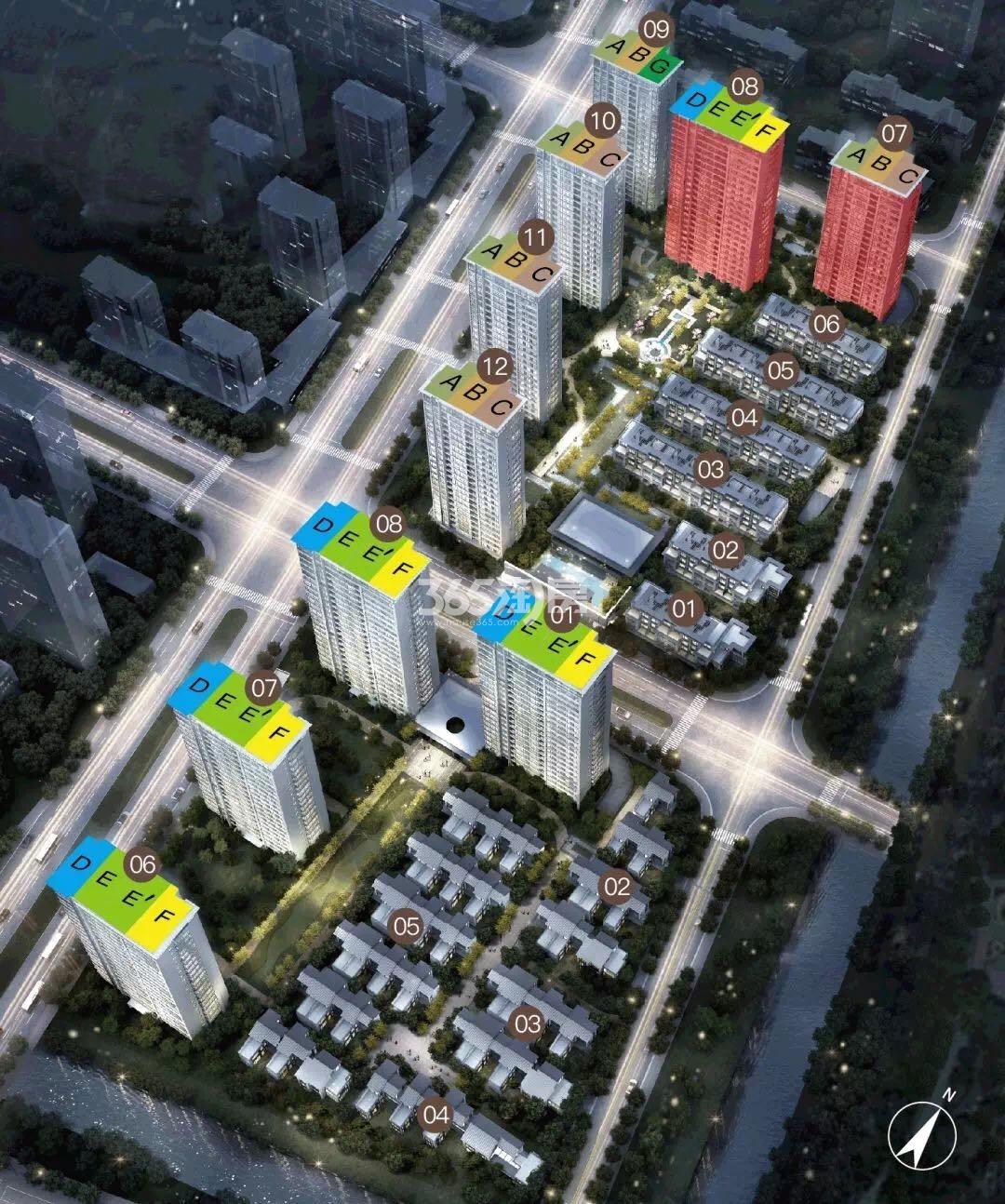 德信大家运河云庄鸟瞰图