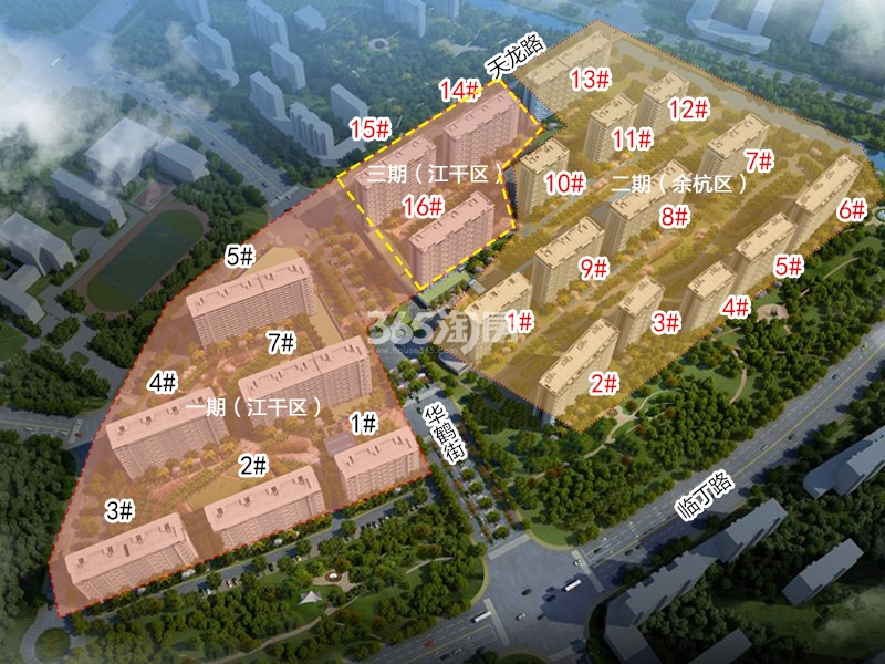 卓越蔚蓝领秀鸟瞰图