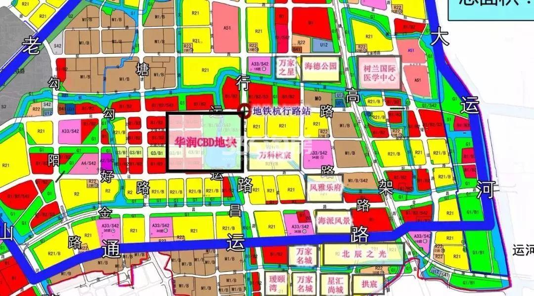 华润良渚商住地区位图