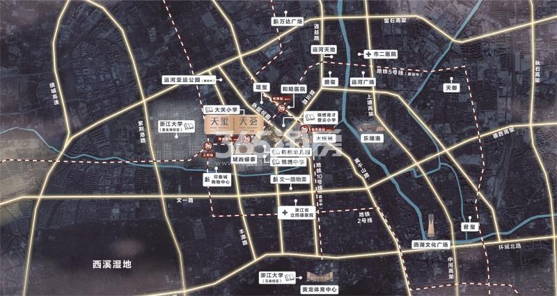 九龙仓天玺交通图