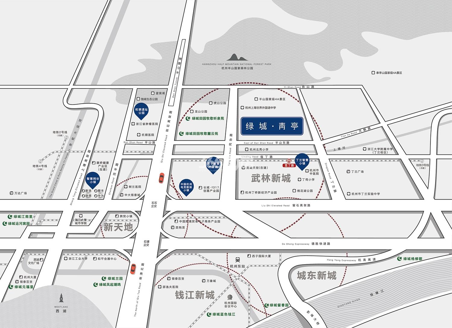 青坤青亭商业中心区位图