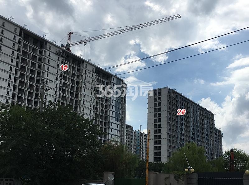 梧桐郡项目一期1、2号楼施工进程（2018.8）