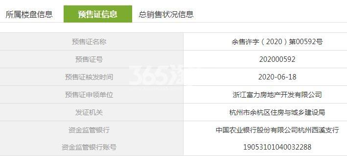 富力中心5、9号楼预售证信息