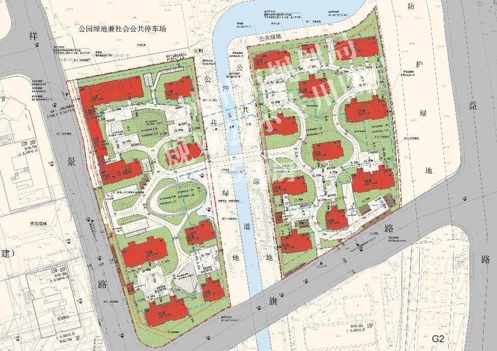 金地祥符宅地规划总平面图