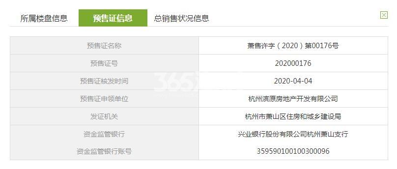 拥翠府1、2、7#预售证