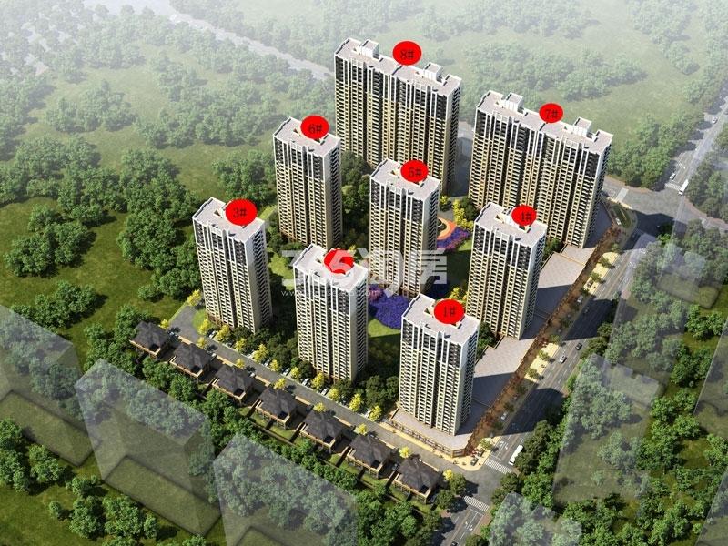 山水悦府鸟瞰图