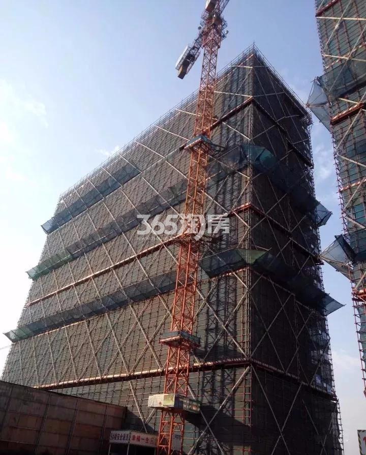 2017年11月和昌府9号楼实景(结构封顶，砌体完成)