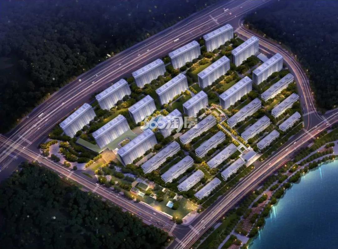 绿城滨湖新城宅地鸟瞰图