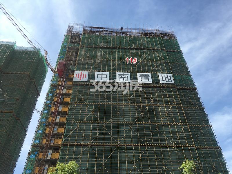 中南樾府项目11号楼施工进程（2018.7）