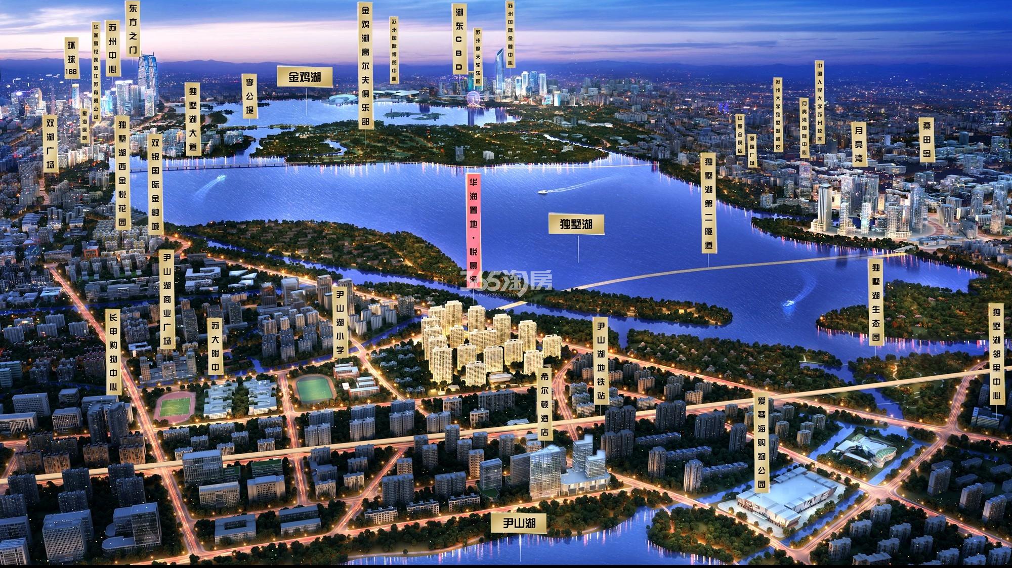 悦景水湾鸟瞰图
