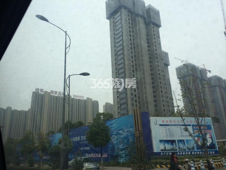 中国铁建万科江湾城实景图 2017年11月摄