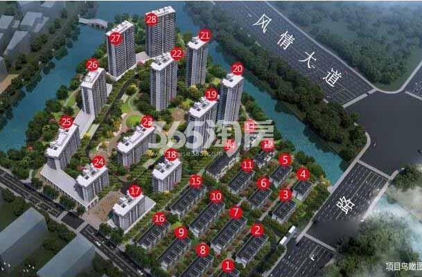 佳源湘湖印象楼栋分布图