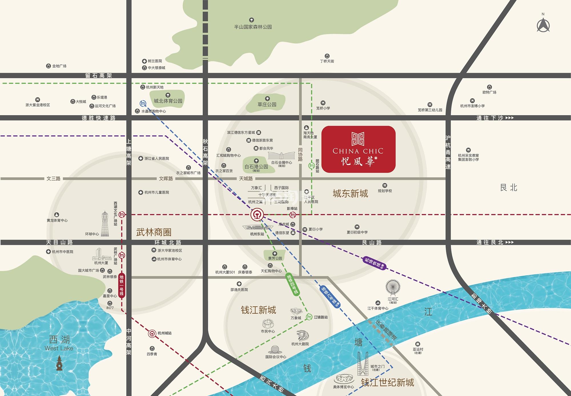 悦风华区位图