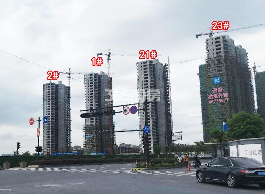 2018年9月西房拱宸外滩高层1、2、21、23号楼实景