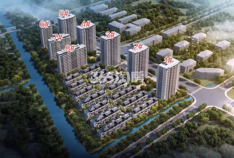 荣安柳岸闻莺鸟瞰图