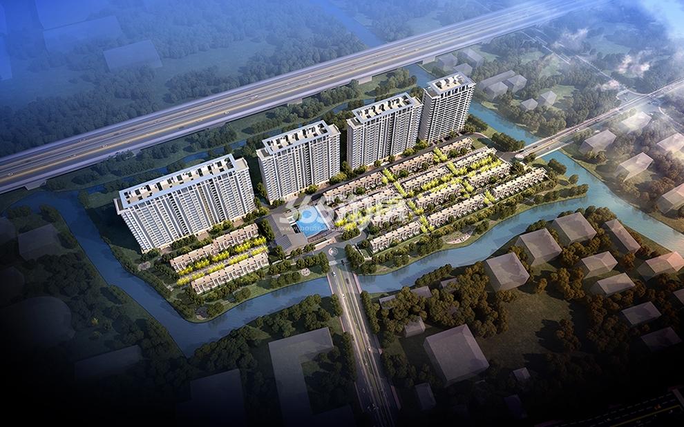路劲远洋江南院子鸟瞰图