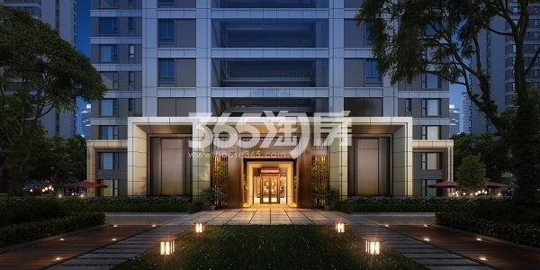 苏州紫珺兰园楼栋入口效果图