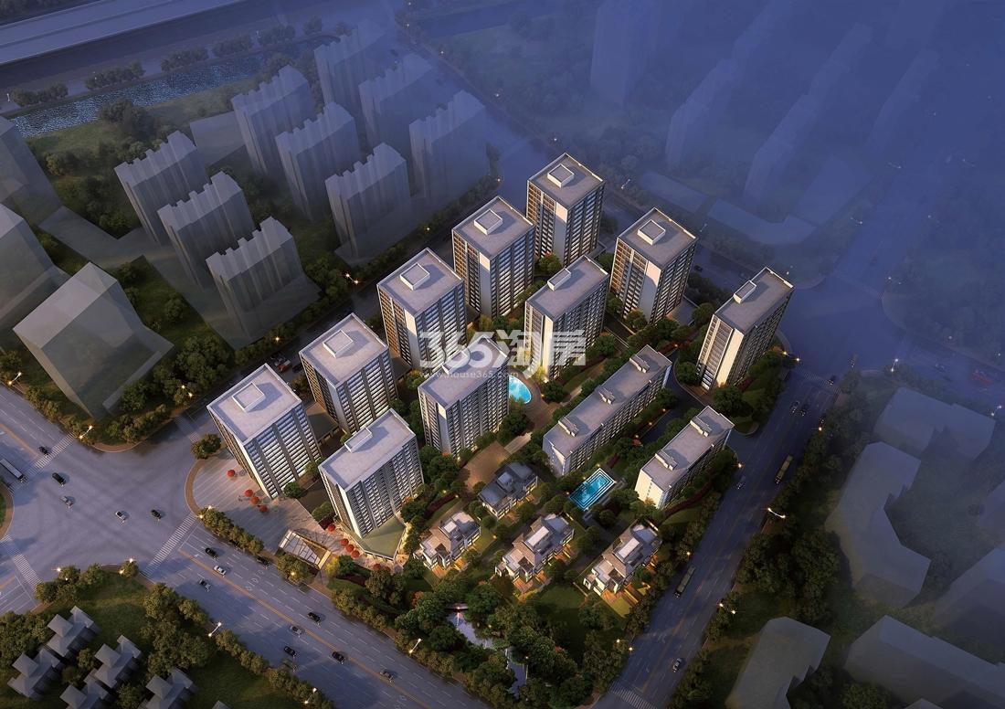 滨江彭埠商住地规划鸟瞰图