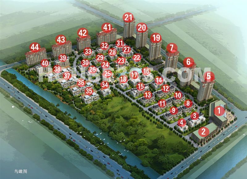经纬美耀湾幢号分布图