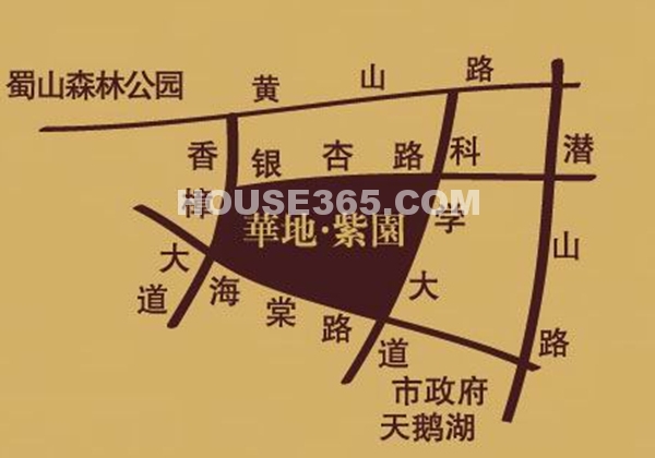 华地紫园交通图