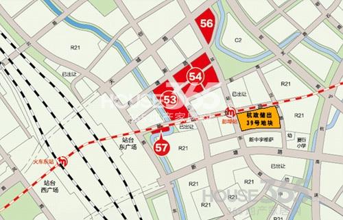 39号港龙彭埠地块示意图
