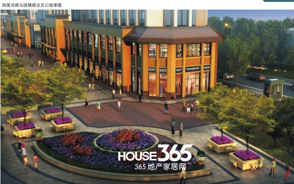 汇银广场沿街效果图