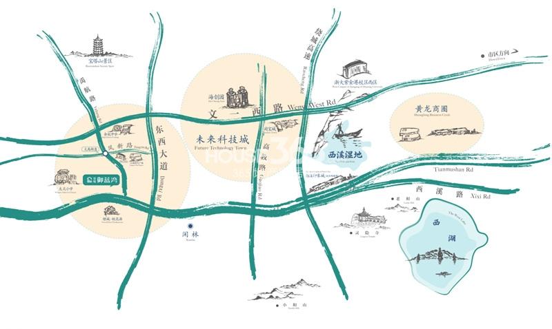 景瑞御蓝湾交通图