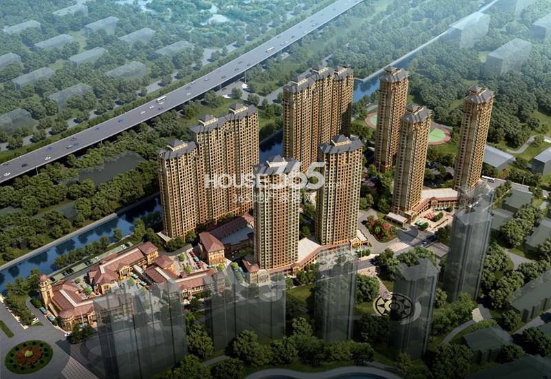 东海闲湖城印象加州鸟瞰图