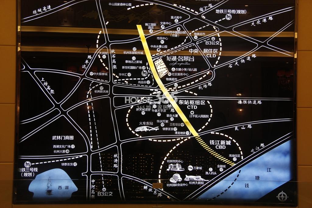 龙湖名景台大区域图