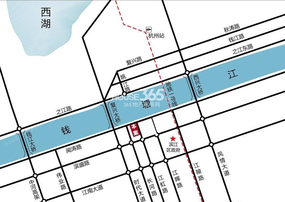 银泰国际交通图