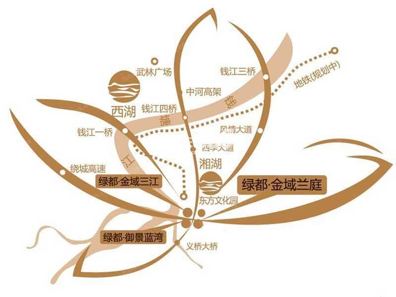 绿都御景蓝湾交通图