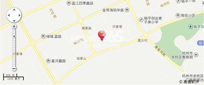 新城山语院区位图