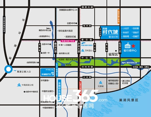 高速时代城交通图