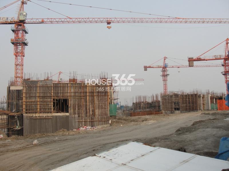 2014年2月中旬绿地旭辉城项目工地实景