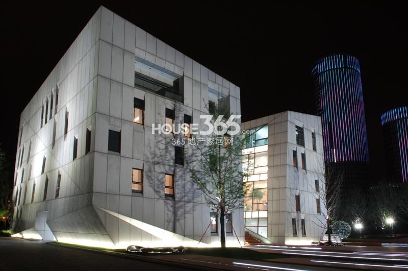 银杏汇项目艺术馆夜景图