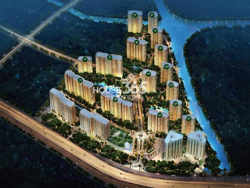中国铁建国际城鸟瞰图
