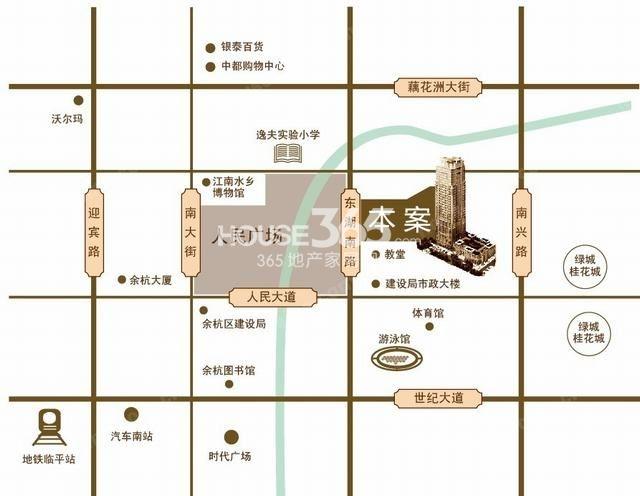 和合财富中心项目交通图