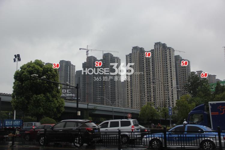 金地天逸1、2、3、5、6号楼施工实景图 2014年8月摄 