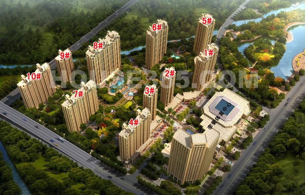 康城一品鸟瞰图