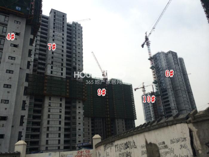 万科北宸之光4、6、7、9、10#进度 2014.9.25