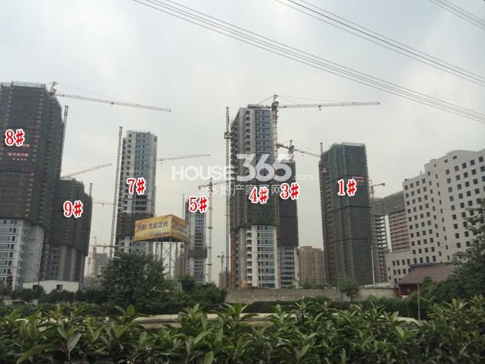 万科北宸之光1、3、4、5、7、8、9#进度 2014.9.25