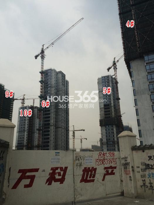 万科北宸之光4、5、6、9、10#进度 2014.9.25