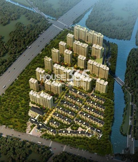 中南白马湖壹号项目鸟瞰图