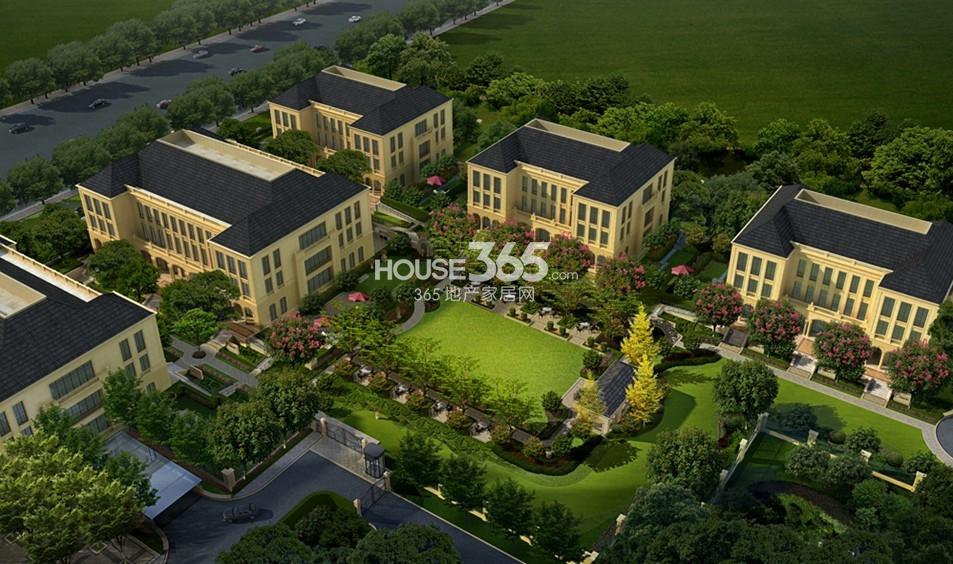 绿城蒲公英天地景观庭院效果图