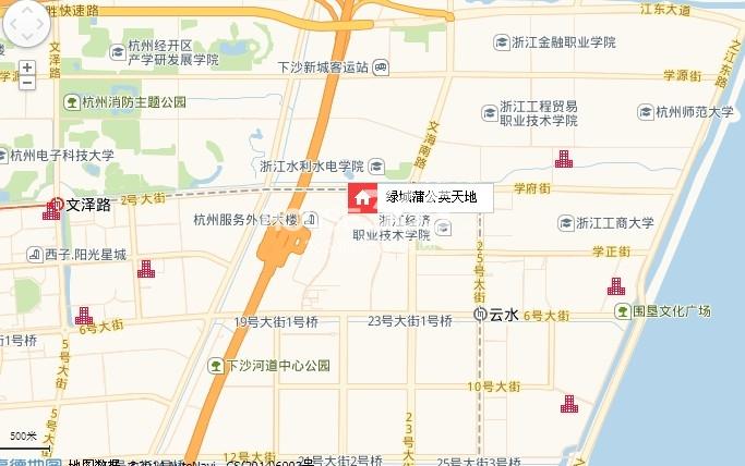 绿城蒲公英天地交通图