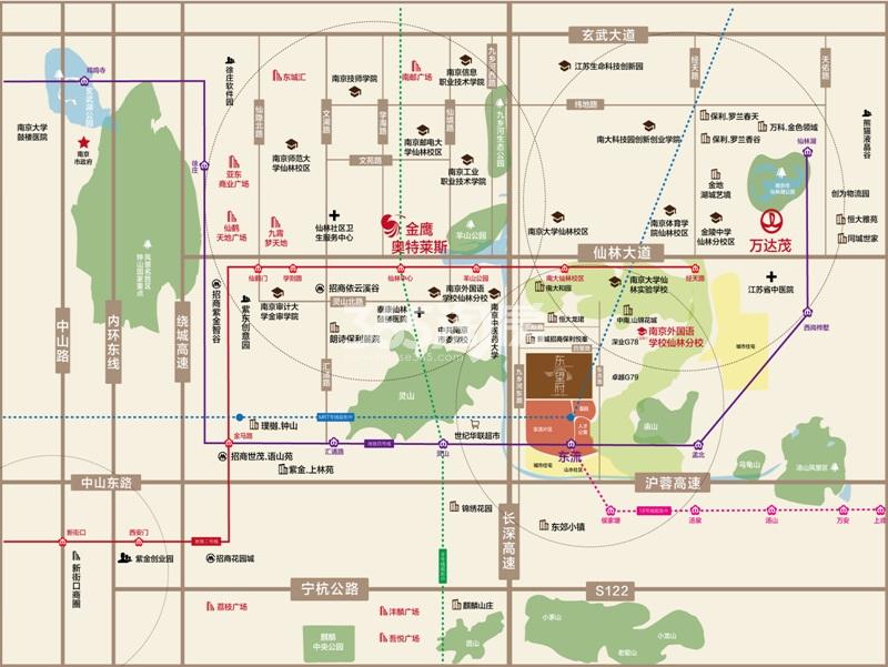 招商正荣东望府区位图